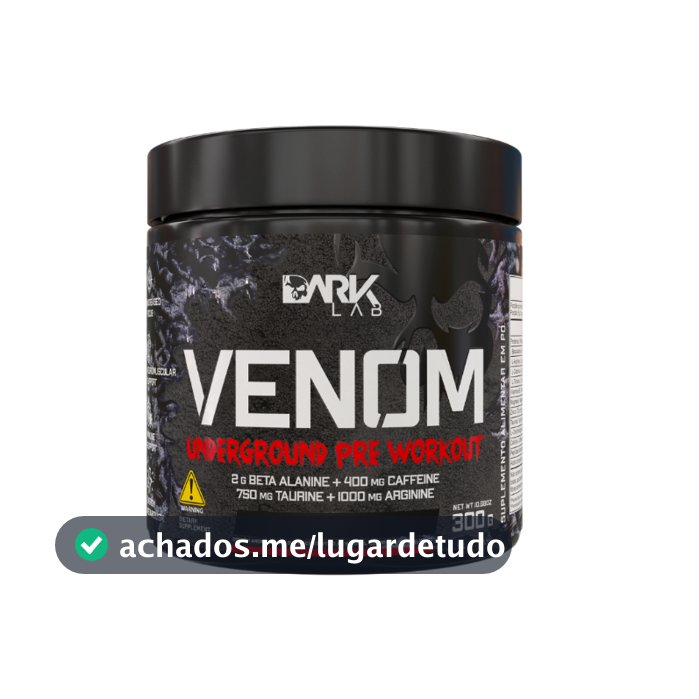 Pré Treino Venom Underground Pre Workout 300g Dark Lab