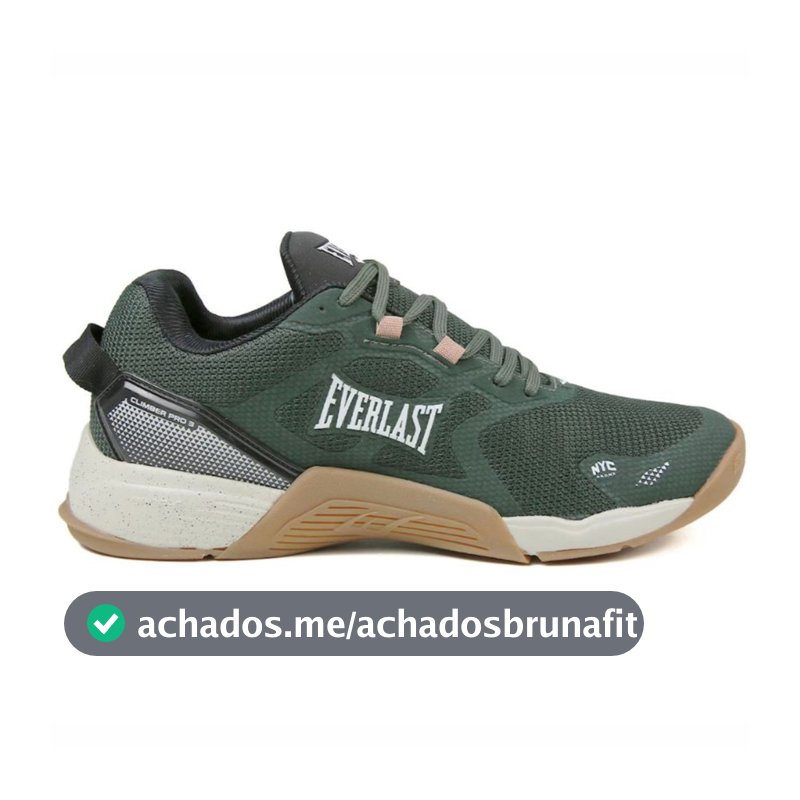 Tênis Everlast Climber Pro 3 Unissex Verde Bege Cross