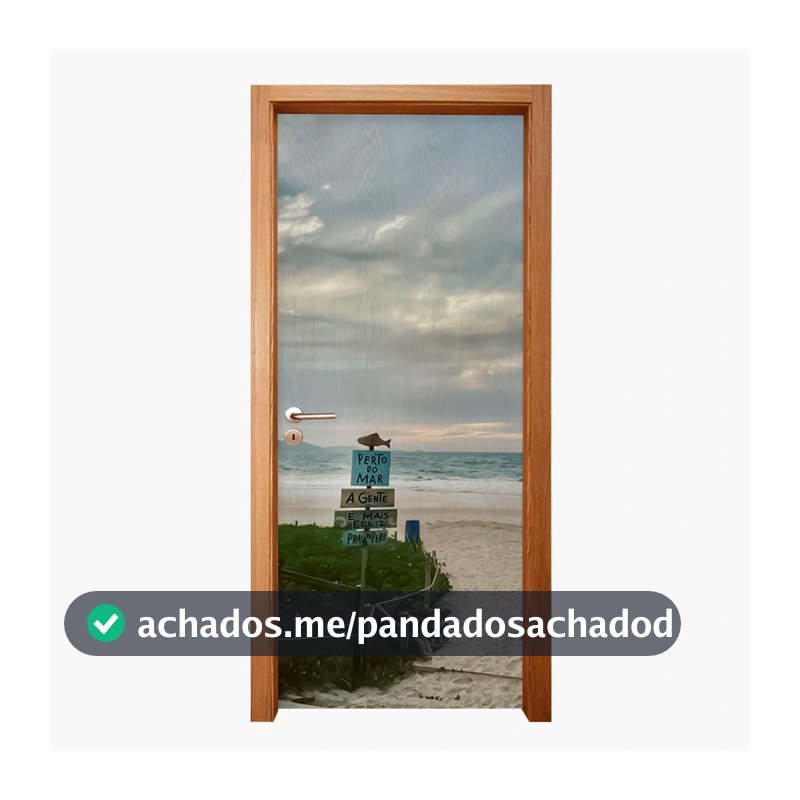 Capa de Porta Mar & Praia Encanto à Primeira Vista Decoração Casa Apartamento