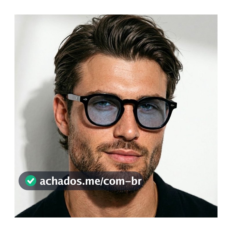 Oculos de Sol Redondo Premium Flexivel Blogueira Moderno Luxo uv400 Feminino Masculino
