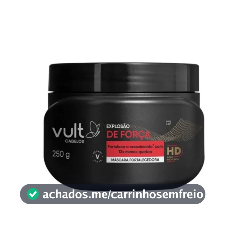 Máscara Capilar Vult Cabelos Explosão de Força 250g