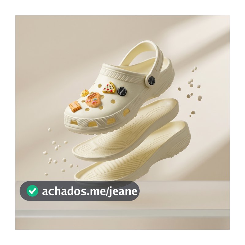 BABUCHE PLATAFORMA ALTA NUVEM MACIA 100 % DECORADA COM BÓTONS PINGENTES EM EVA CONFORTÁVEL