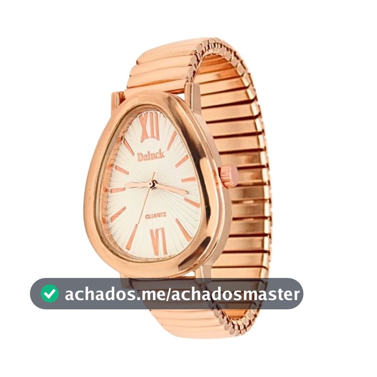 Relógio Feminino Tulipa Rose Gold 30mm - Doluck Fundo Branco Premium