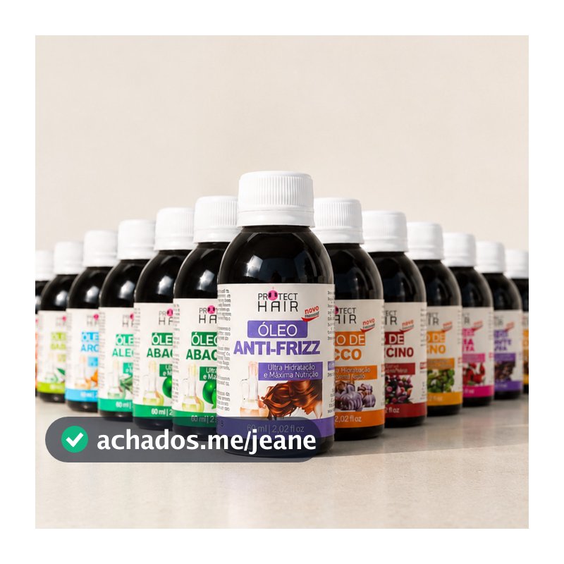 Óleo vegetal capilar Protect Hair 60 ml para umectação hidratação nutrição e reconstrução do cabelo
