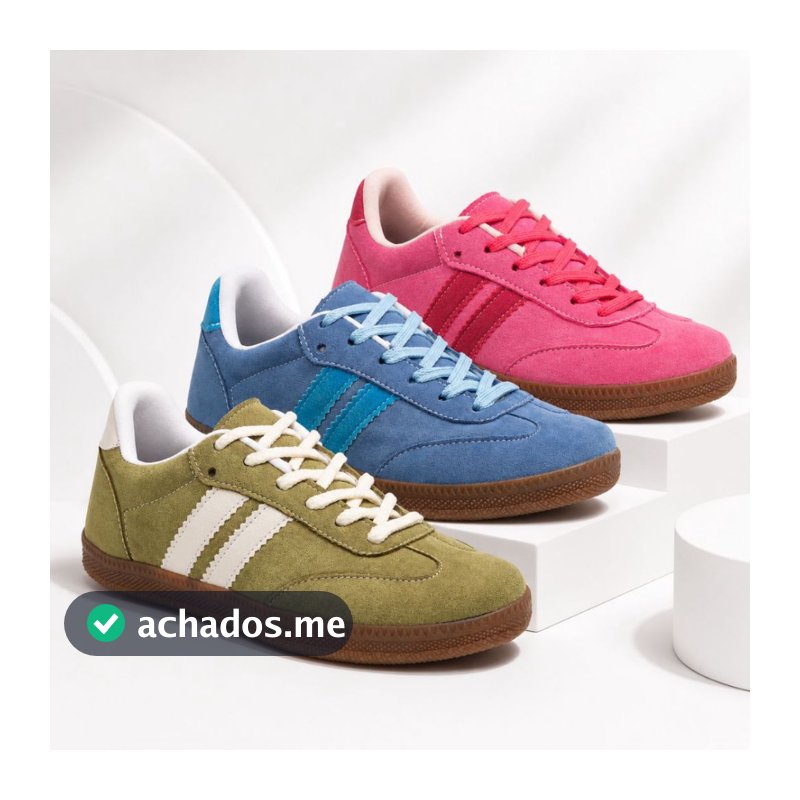 Tênis Feminino Casual Leve Confortável Sola Antiderrapante Macio Dia a Dia Retrô Promoção