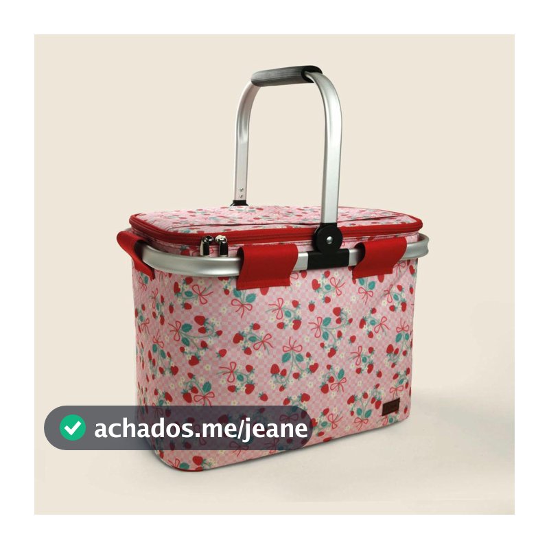 Bolsa Térmica Strawberry Rosa 26L - A\CASA