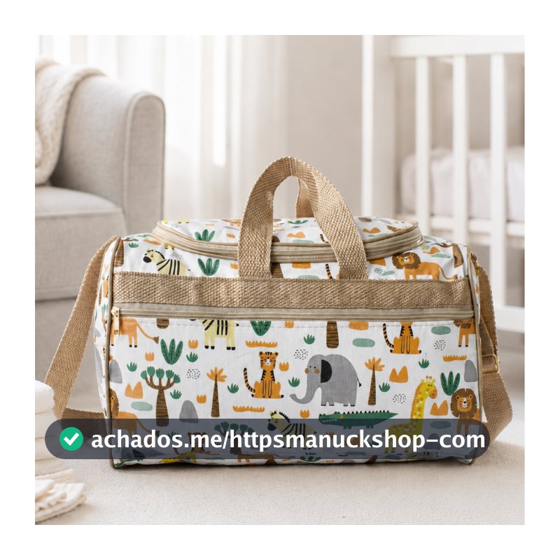 Bolsa Maternidade Bebê Grande Luxo e Organizada Estampada