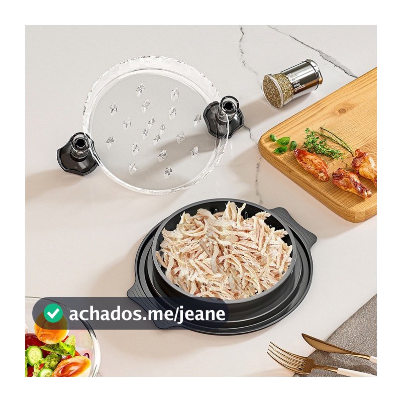 Desfiador Manual de Alimentos Multifuncional Moedor De Carne Manual Triturador De Frango
