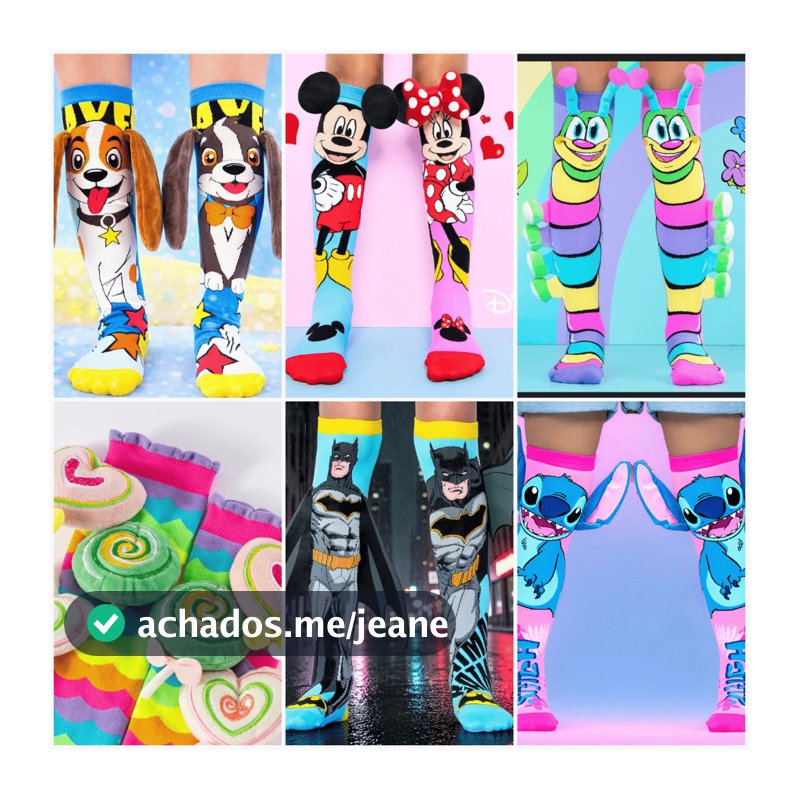 Meia 3D Infantil Longa Divertida Personagens | Meia Maluca Escolar | Meia Autismo Colorida | Cano Alto Criativa