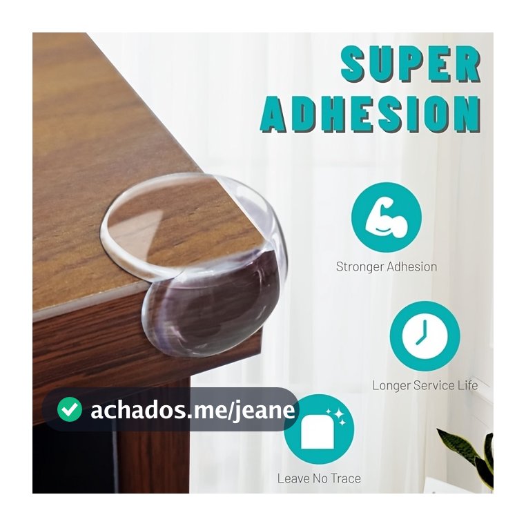 kit4/8/20 Protetores De Quina Silicone Redondo Para Crianças E Bebes Proteção Promoção