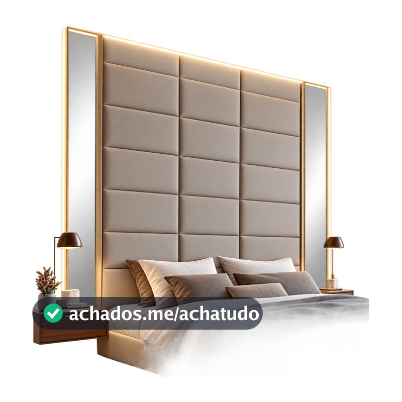 Kit com 30 Cabeceiras 45X20 Modulada Autocolante Para Cama Box Envio imediato