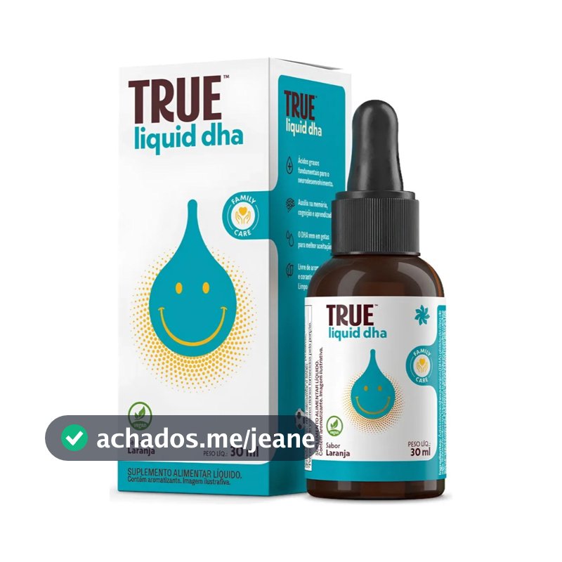 Multivitamínico Dha Liquido 30 Ml True Source Sabor Laranja