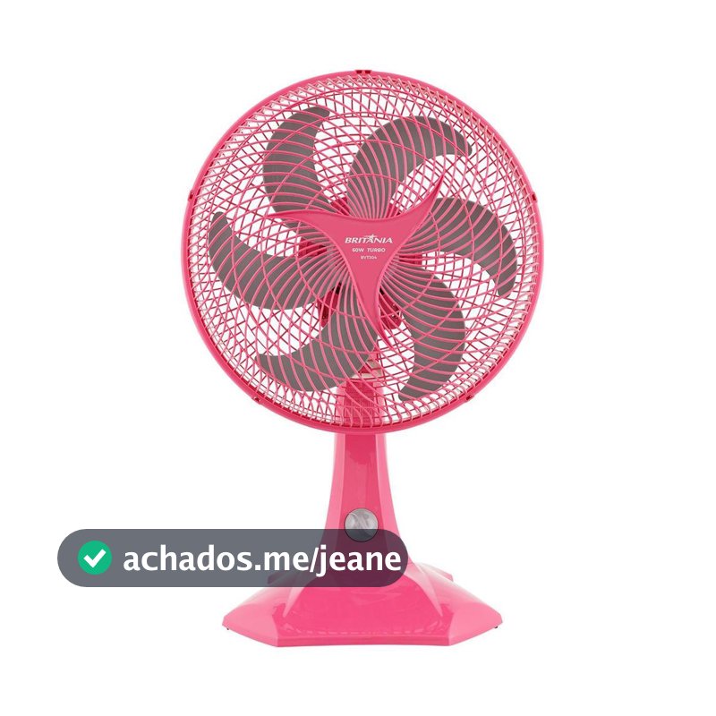 Ventilador Rosa Britânia Maxx Force 60W BVT304