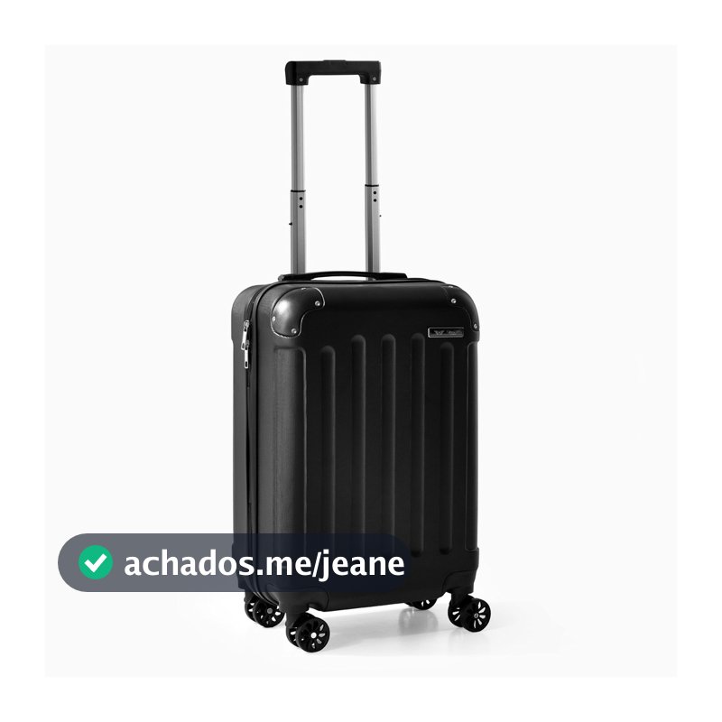Mala de Viagem Bordo Mão Pequena ANAC 55x35x23 10kg Abs com Cadeado com 4 Rodinhas 360 Bagagem Avião