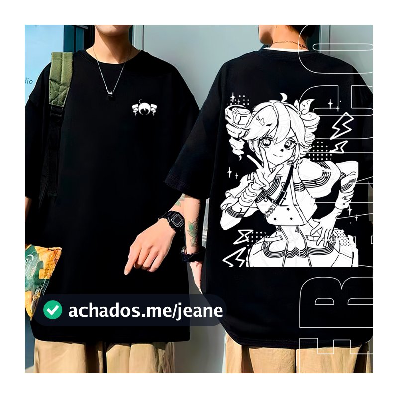 Camisa Camiseta Blusa Oversized Teto Kasane Anime 100% Algodão