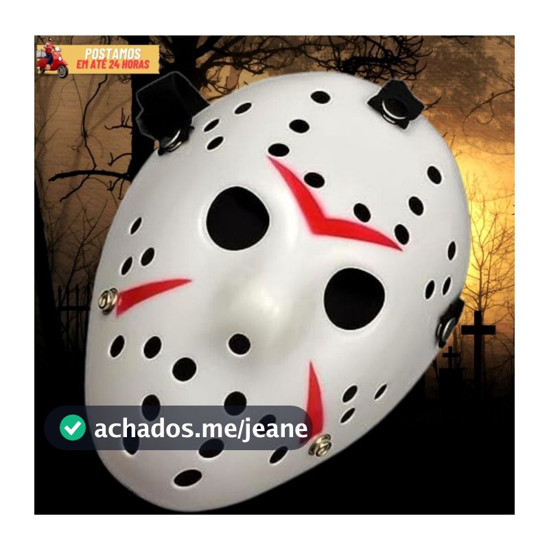 Máscara Halloween LUXO Fantasia Jason Sexta Feira 13 Cosplay Hóquei Hockey