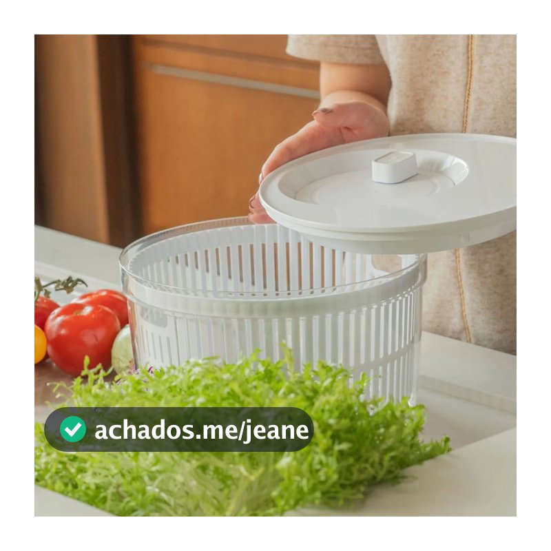 Kit Organizador e Secador de Saladas 5,5L – Linha Clear Fresh - OU