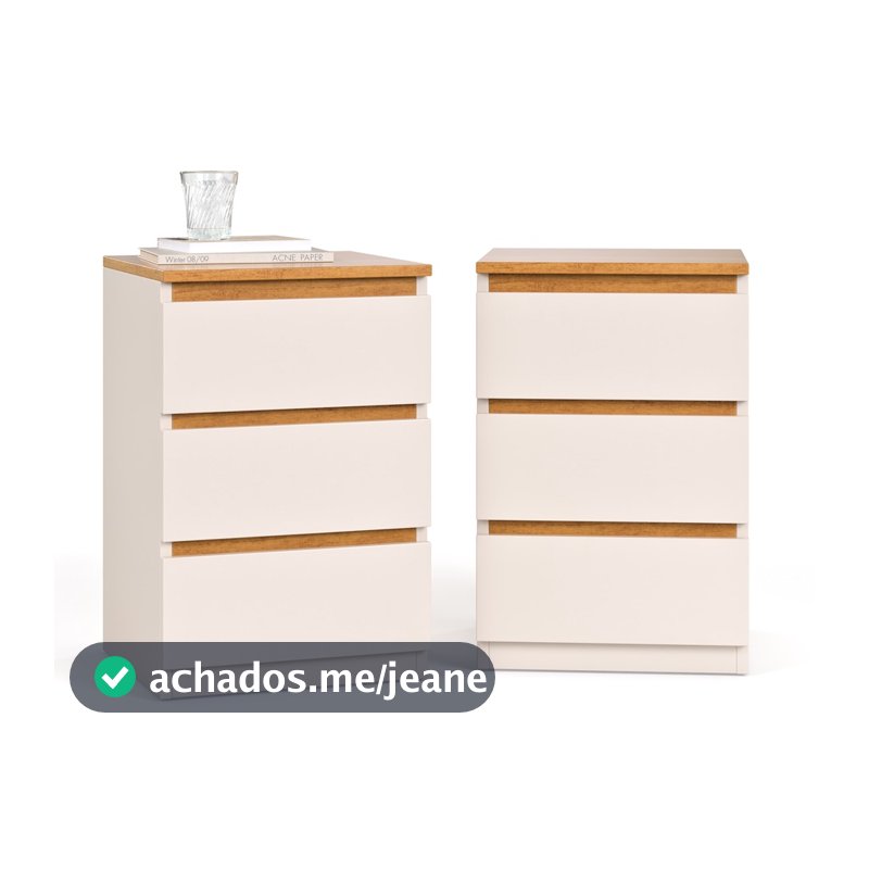 Jogo 2 Mesas Cabeceira Mesinhas Quarto Decoração Moderna Lateral Cama Organizadora MIX