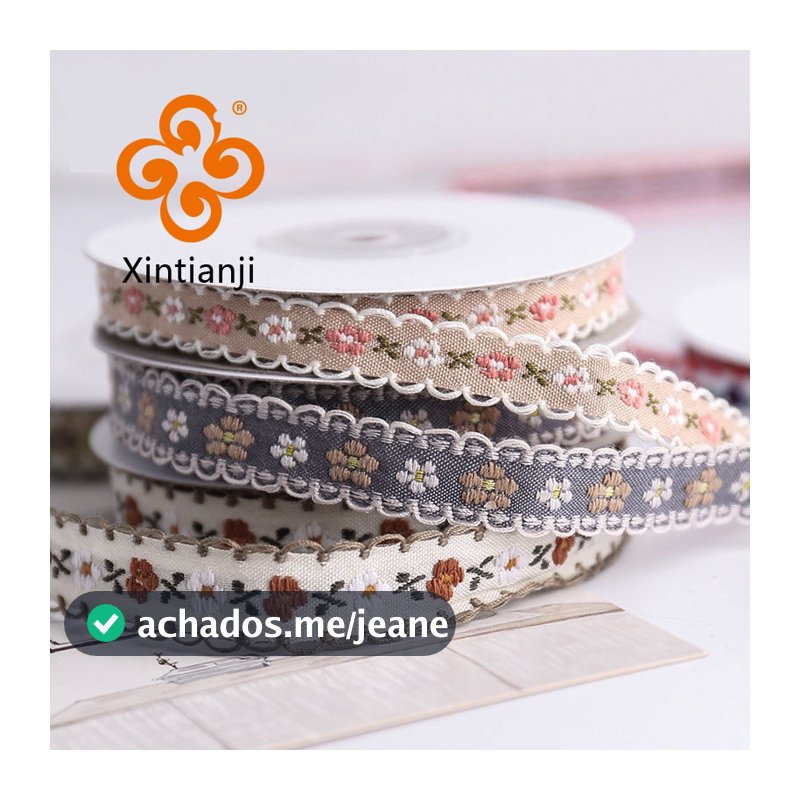 Pastoral Bordado Decorativo Renda Diy Fita Artesanal Presente Arco Acessórios De Roupas 4.5 Metros/Lote