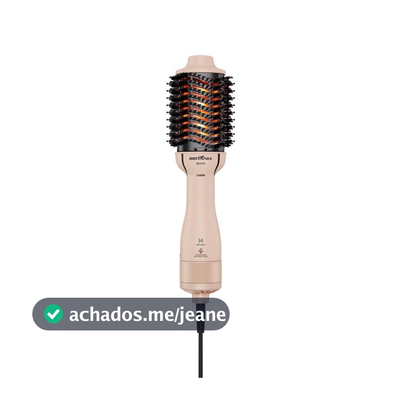 Escova Secadora Britânia Cerâmica 1300W Infrared BEC07R