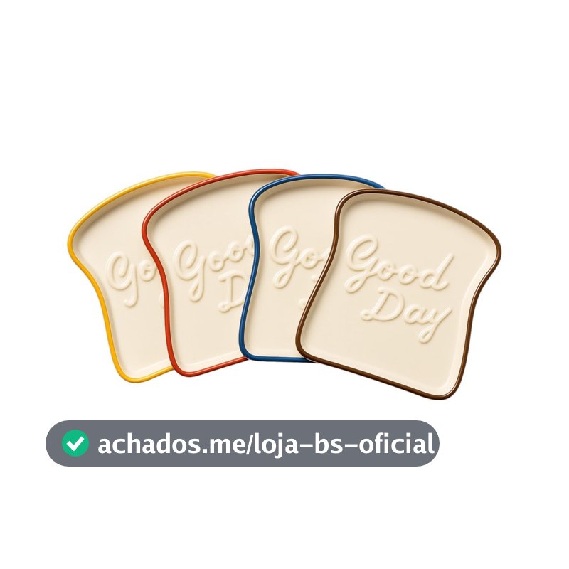 Prato em formato de Pão de Porcelana 18cm