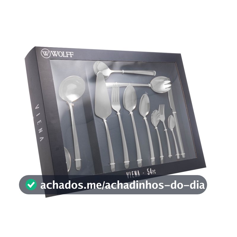 Conjunto Faqueiro Peças Aço Gift Box Viena Wolff