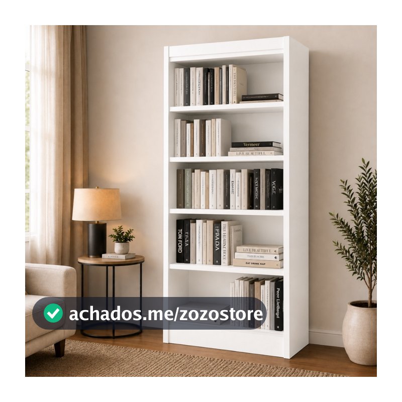 QUEIMA DE ESTOQUE Livreiro Organizador Multifuncional 4 Prateleiras Bipartido Fácil Montagem
