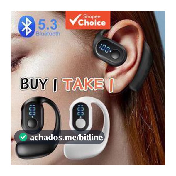 Fones De Ouvido D6 2pcs HD Chamadas Ear-Plugs Sem Fio Bluetooth Fone Empresarial À Prova D'água Com Microfone De Longa E