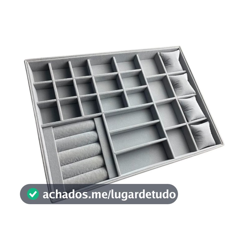 Organizador Porta Joias Para Gavetas Veludo Caixa Organizadora Estojo Porta Joias