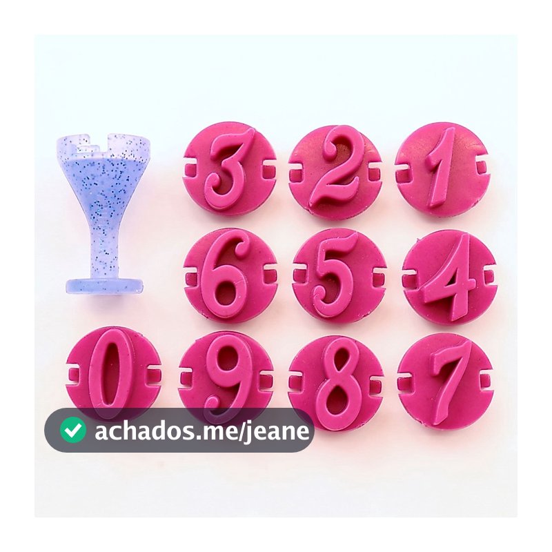 Carimbos para brigadeiros - Números Clássicos