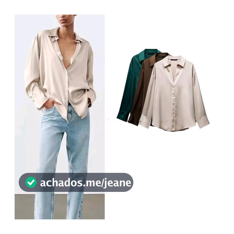 Camisa de textura de cetim de seda com novo produto primavera 2025 2074580  8741036