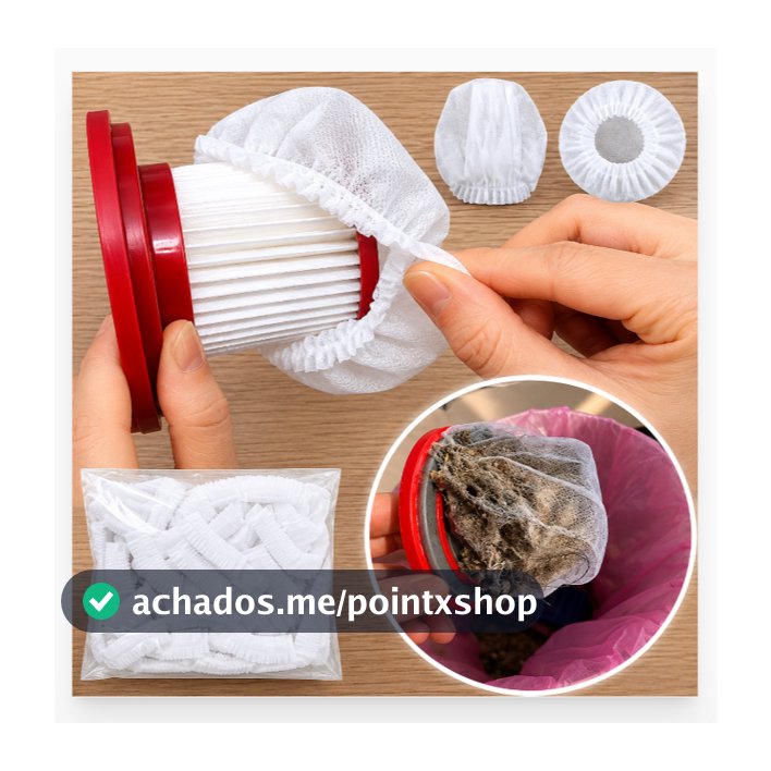 20/100 Unidades Sacos De Malha Não Tecido Descartáveis Convenientes Capas De Filtro De Aspirador De Pó Portátil Para