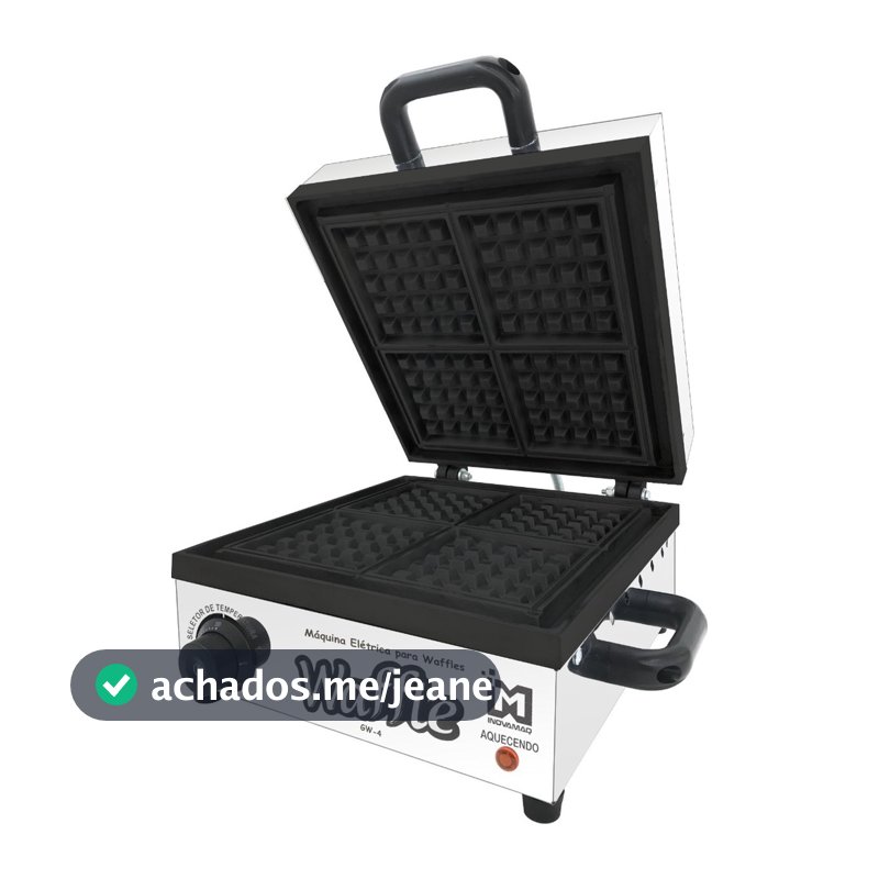 Máquina De Waffles Profissional Gw-4  Teflon - Inovamaq