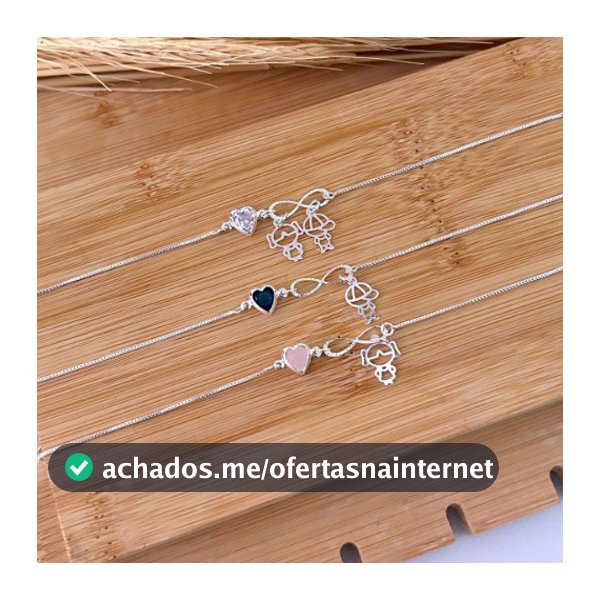 Pulseira de Filhos Banhada em Prata 925