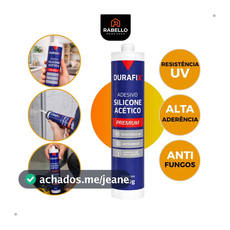 Silicone Acético Vedação 240g Construção Geral Profissional Box Banheiro Pia Janelas Vidros Reformas