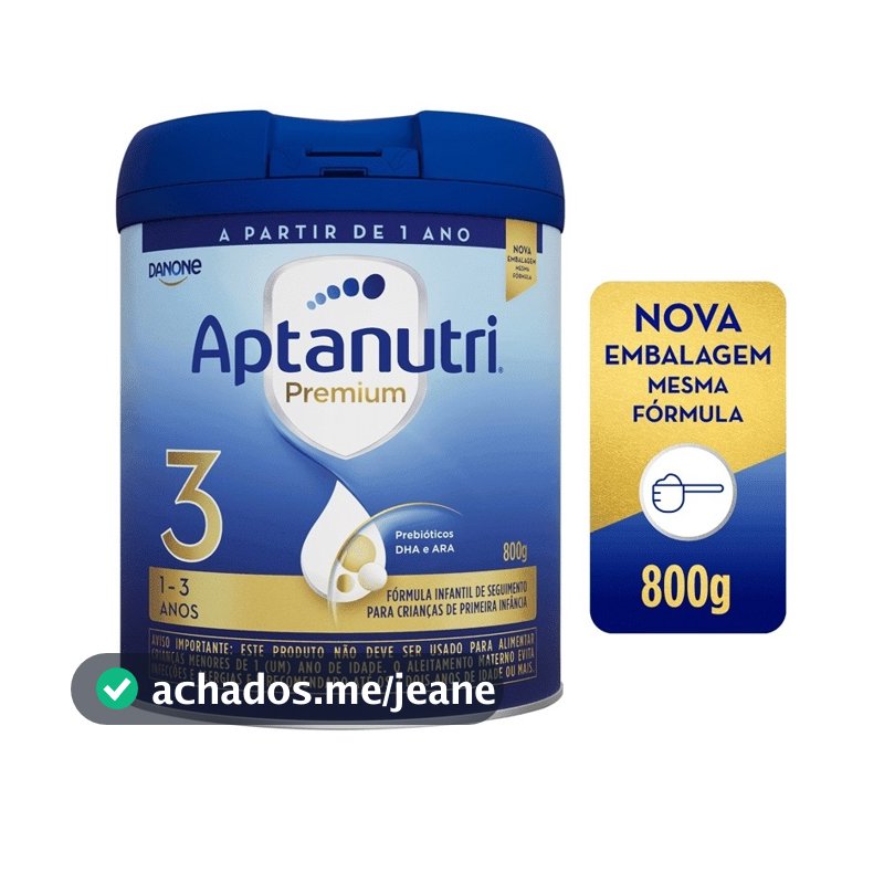Fórmula Infantil Aptanutri Premium 3 Danone  Lata de 800g