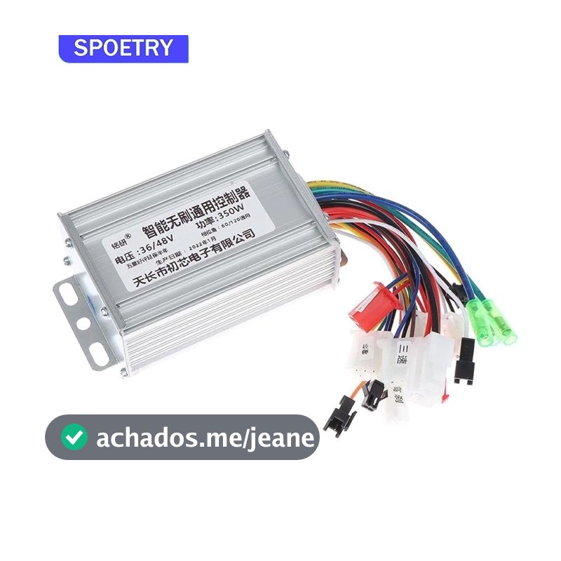 SPOETRY Módulo Controlador para Bicicleta Elétrica 350W 36V/48V