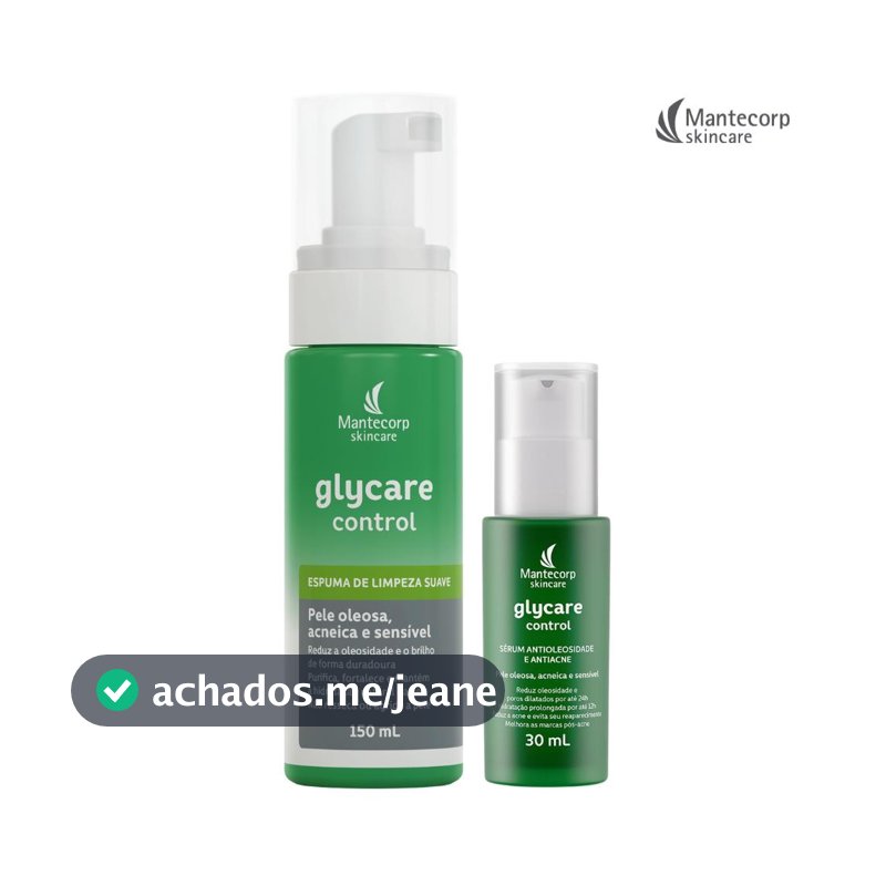 Kit Pele Oleosa e/ou Acnéica Glycare Espuma + Sérum