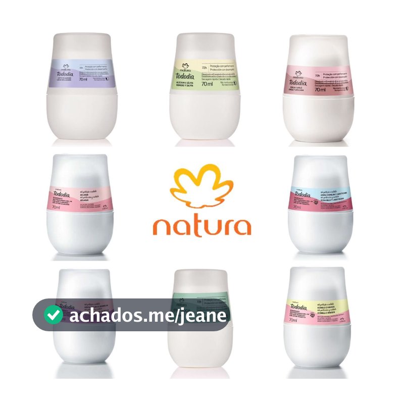 Desodorante Antitranspirante Roll-on Tododia 70 ml.- PRODUTO ORIGINAL