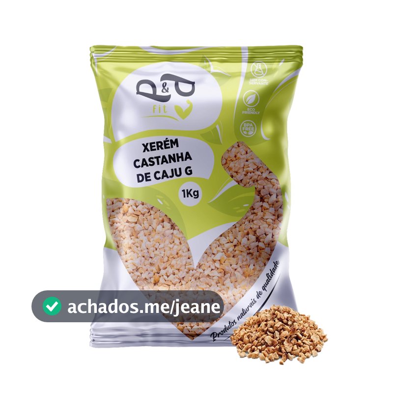 Castanha de Caju 1Kg Torrada Triturada Xerém - P&P