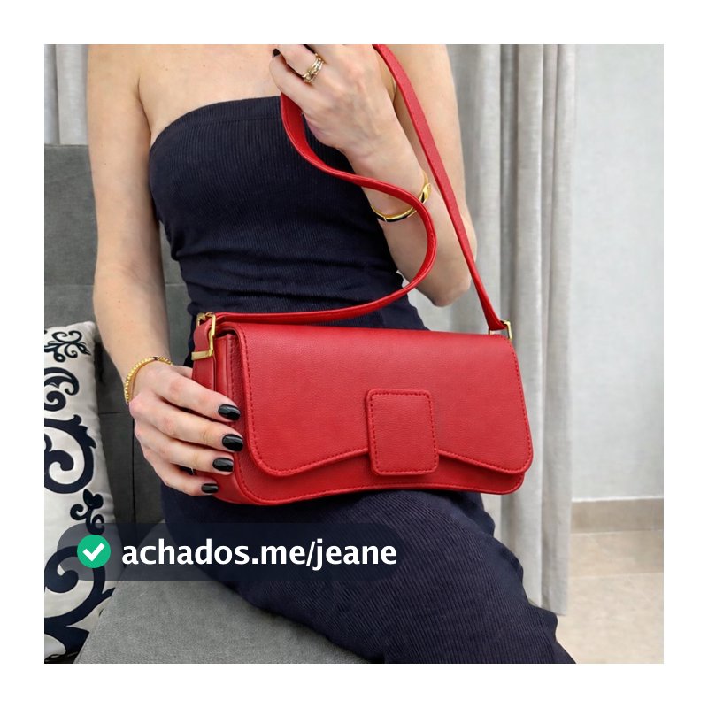 Bolsa Feminina Estilo Baguete de Ombro Sofisticada Várias Cores