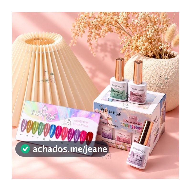 Kit 12 Esmaltes em Gel Magnético Dafu Novidade 10ml Sem Hemma Sem TPO Alta Pigmentação Manicure Nail Designer