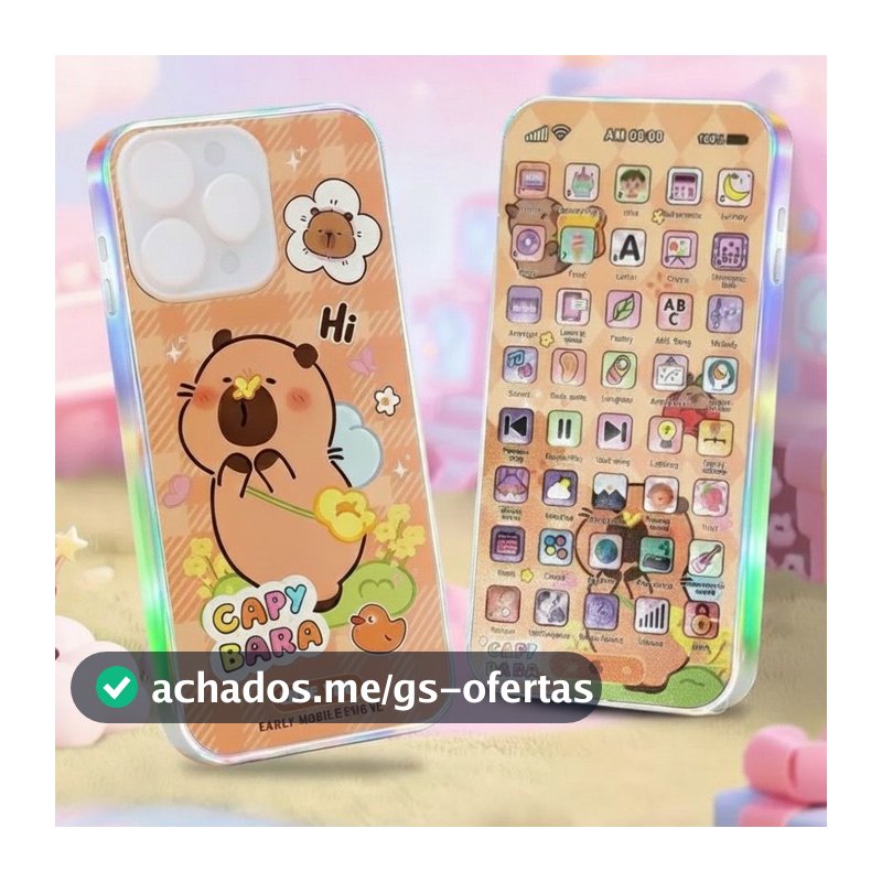 Brinquedo de Celular Infantil Musical aprendizagem oral kids educational toys (Inglês)