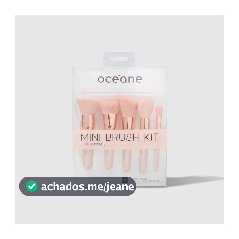 Mini Kit com 5 Pincéis - Mini Brush Kit