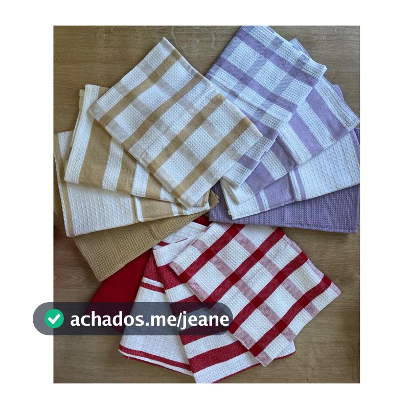 KIT 4 PANOS DE COPA ATOALHADO 60x40cm - PANO DE PRATO