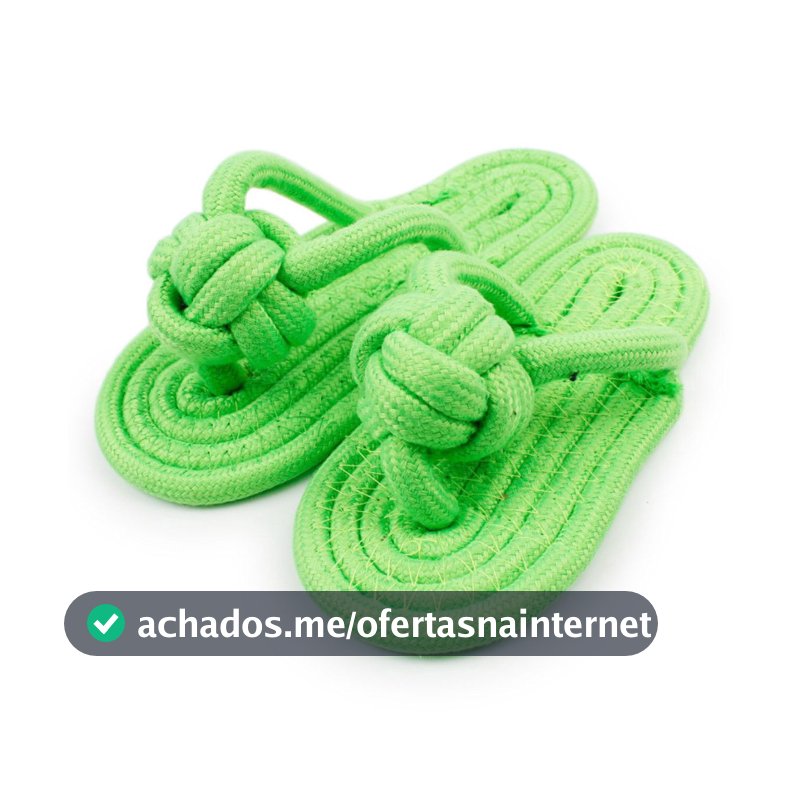 Brinquedo de Cachorro Chinelo de Corda Mordedor Pet Sortido Resistente