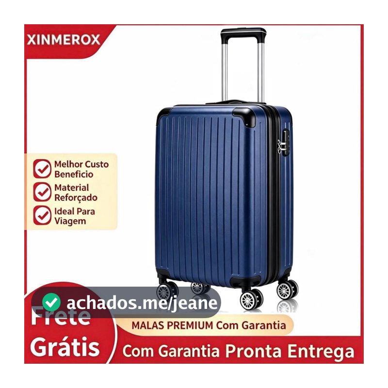 Mala De Viagem Padrão Anac 10KG ABS Inquebrável Com Zíper Expansível Rodinhas Removíveis Pequena Top
