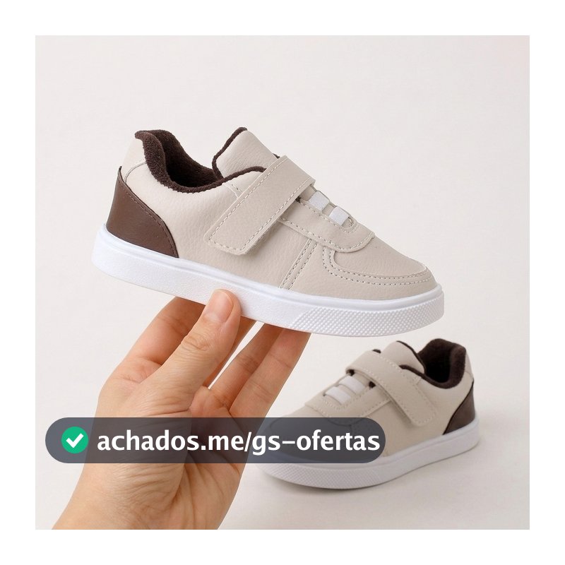 Tenis Velcro De Elástico Infantil Menino Calce Facil Baby Criança Estiloso Casual Macio Confortável-