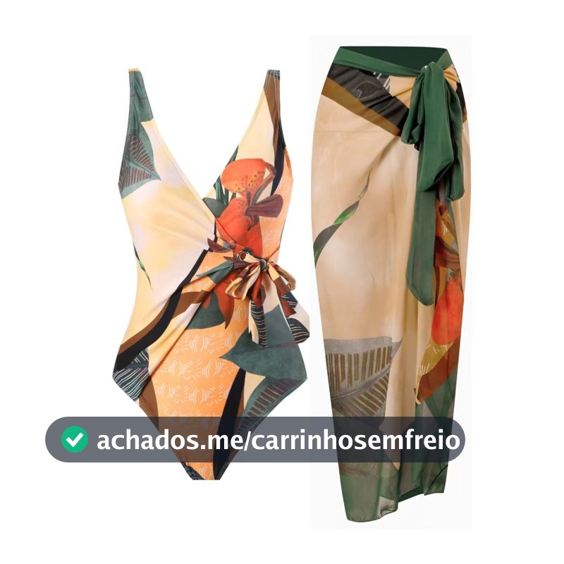 maio feminino praia Mulher Maiô Conjunto de Biquíni Vestido de praia Chiffon Roupa de banho