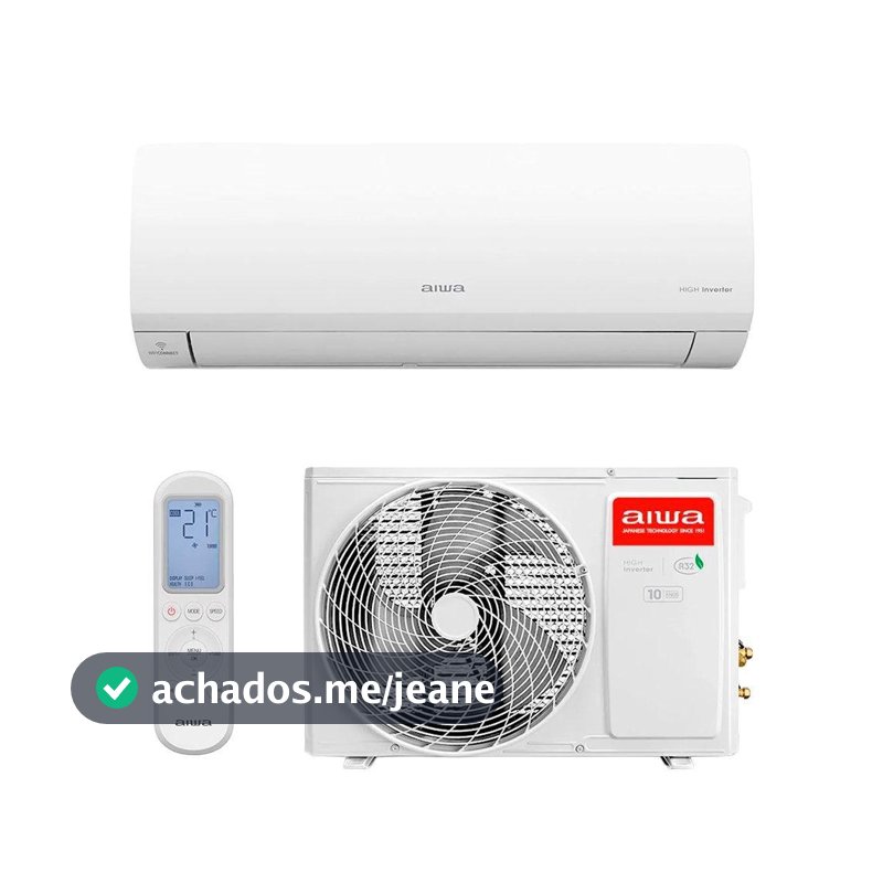 Ar Condicionado Split 9000BTUS Aiwa AWS-AC-9F - Inverter Frio Interno + Externo 220V